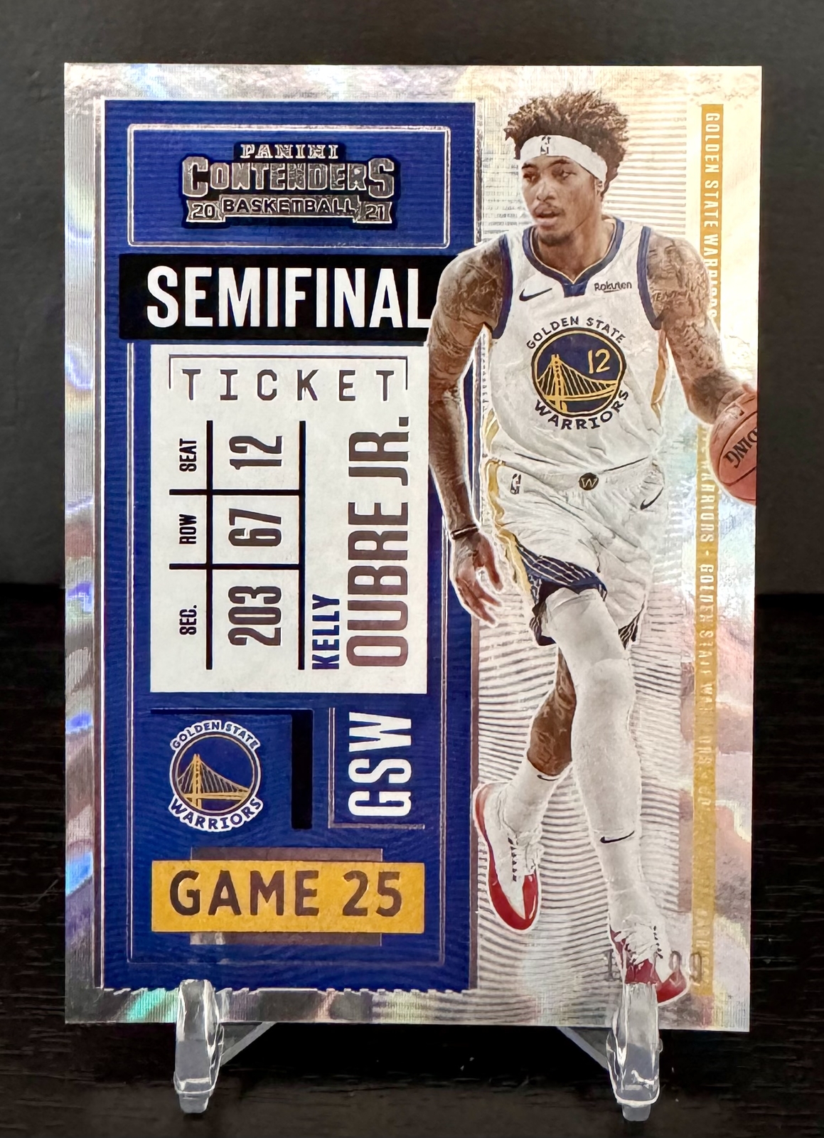 2020-21 Panini Contenders #6 Kelly Oubre Jr. Semifinal Ticket #/99