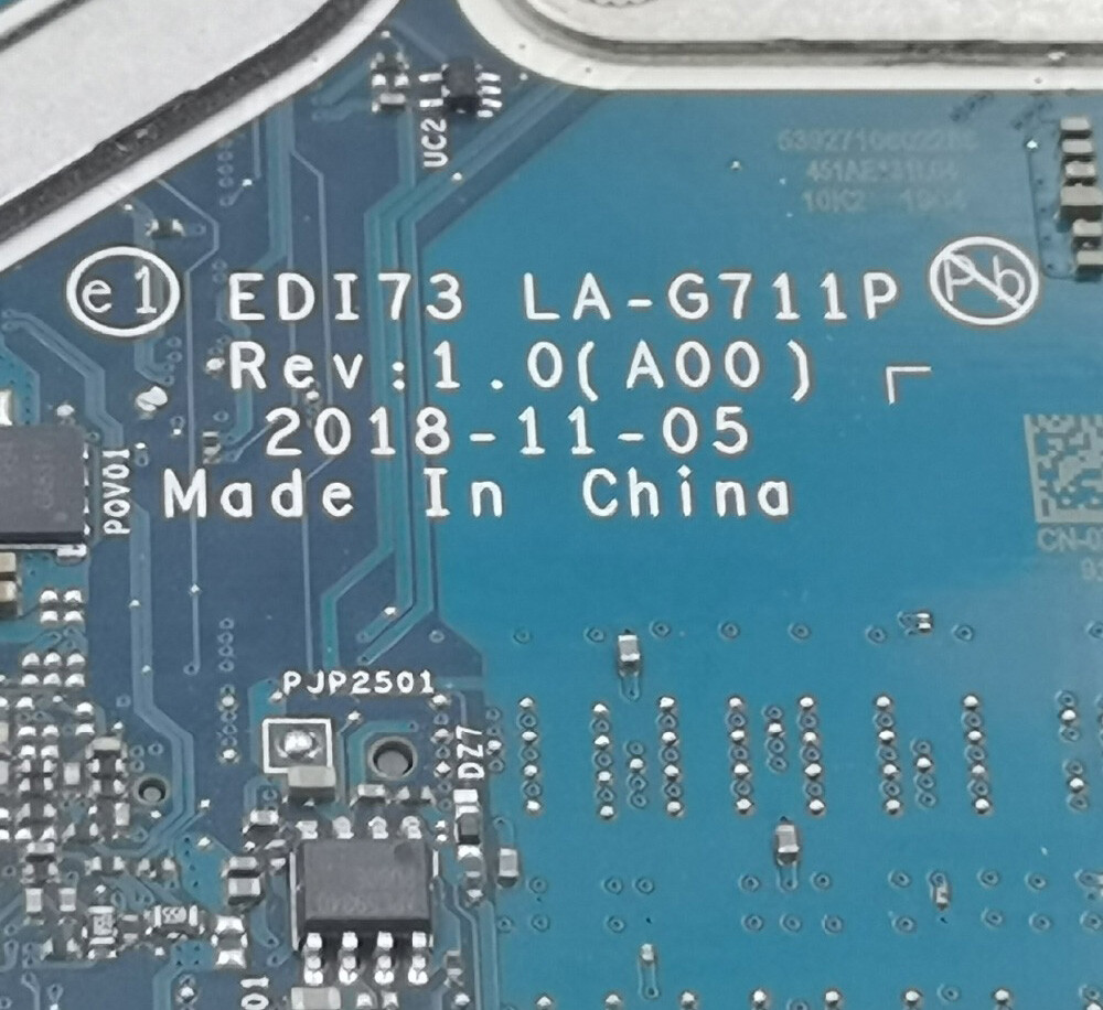 0XC07X FOR DELL Vostro 3480 3481 Motherbroad I5-8265U EDI73 LA