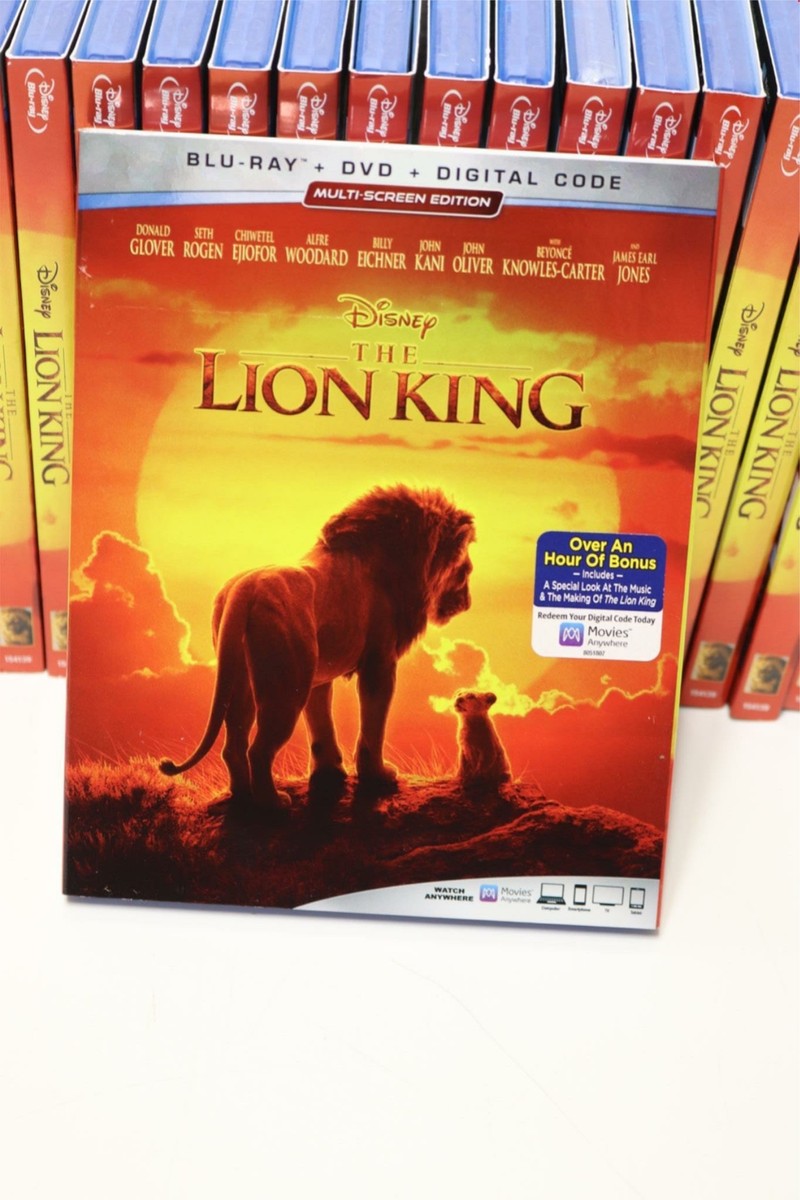(未使用･未開封品)The Lion King [Blu-ray] 20x Lot New Sealed Live Action The Lion King Blu-ray DVD