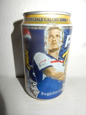 2006 PEPSI COLA Twist DAVID BECKHAM Soccer Football can from ITALY