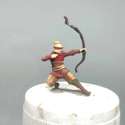 Mongolian Archer HO 1/87 1/64 miniature figure hotwheels not preiser
