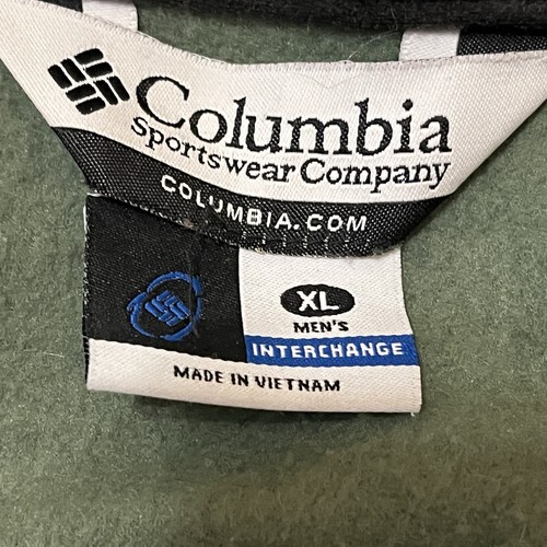 Columbia Jacket XL Removable Lining Men Green White Black - Picture 8 of 11