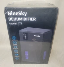 NineSky CT2 Black 95oz Dehumidifier For Home or Office space Odor Removal Sea