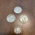 Small junk silver lot USA Coins 85 Cents In Face Value 90% Silver Lot Of 4 Coins