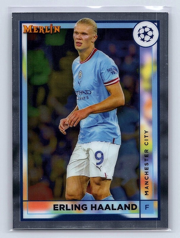 2022-23 Merlin Chrome UEFA Club Competitions #92 Erling Haaland