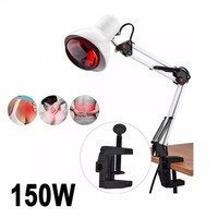 Profi 150W Infrarotlampe WäRmelampe WäRmestrahler Rotlichtlampe+Klipp Heizlampe-