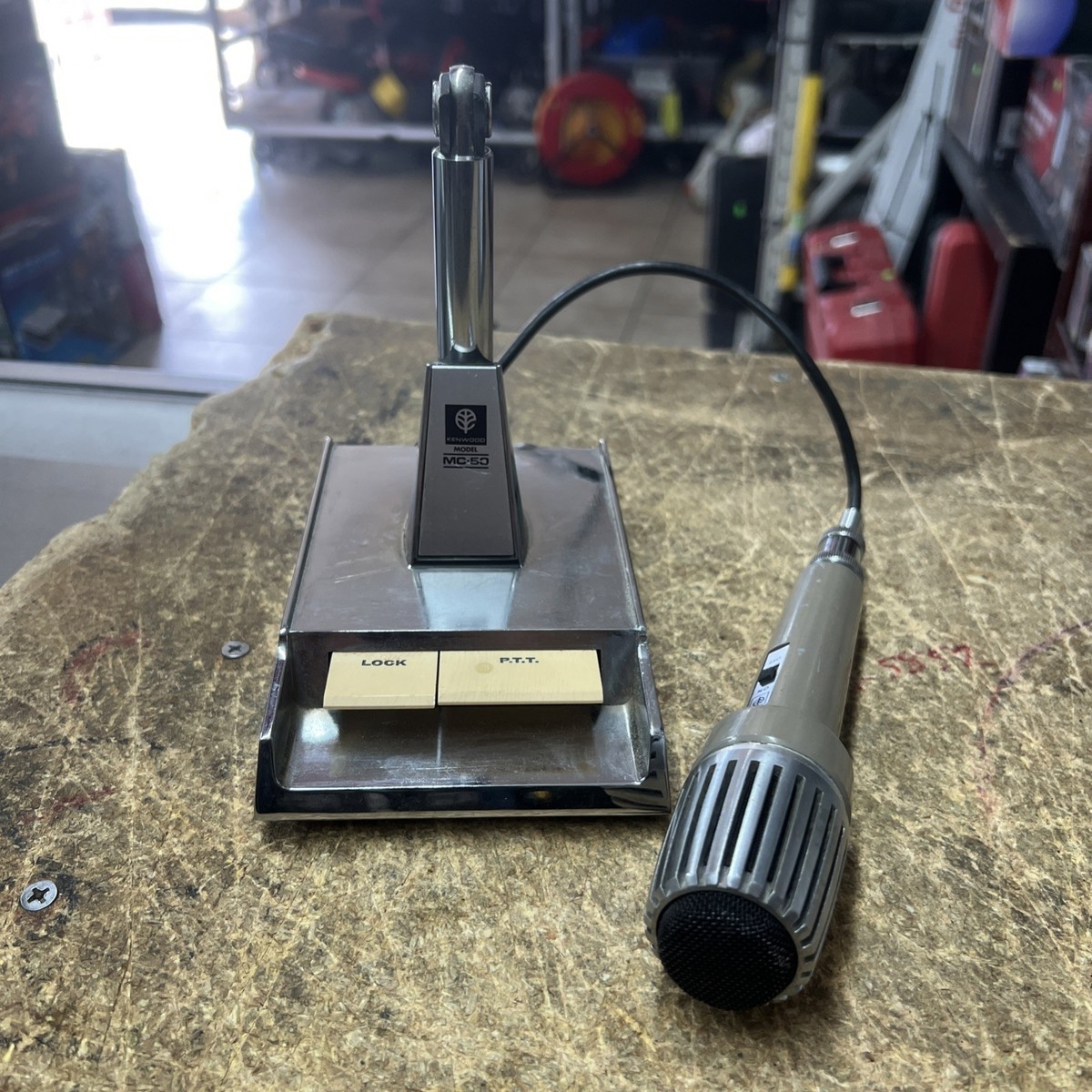 MC-50 KENWOOD Stand Microphone 4-Pin Dynamic Microphone Ham Radio