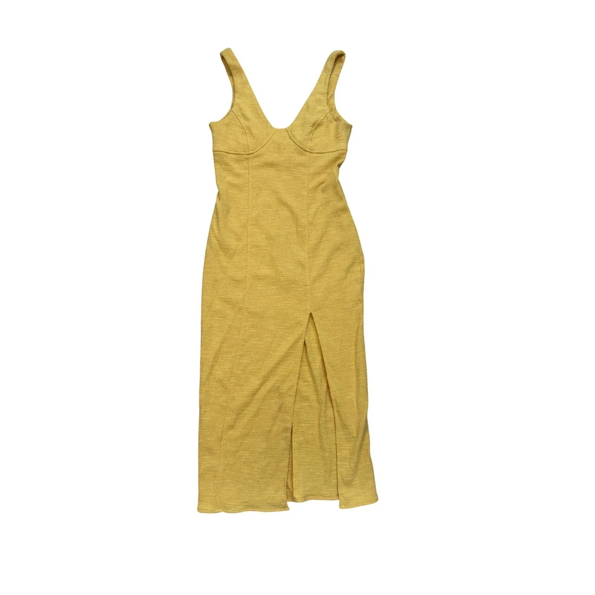 knee length dresses for ladies Cedar City Maxi Dress in Ice Yellow main image 0