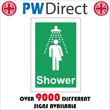 SIGN Shower Unisex Gender Neutral Non-Binary Hygiene Safety Facility Gym FS321A