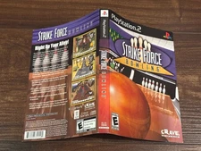 Strike Force Bowling Playstation 2 PS2 Case Insert Cover Art Only