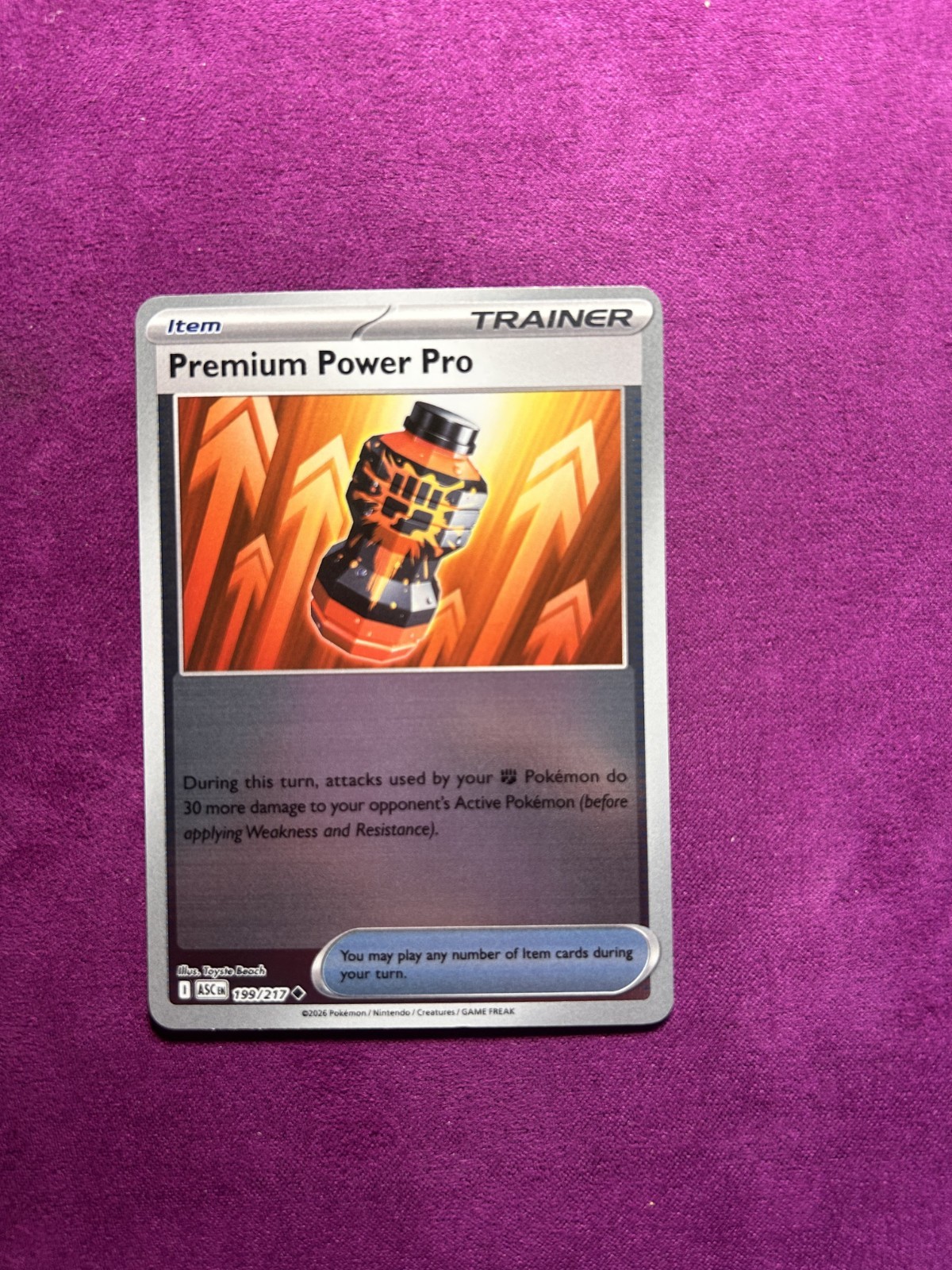 Premium Power Pro 199/217 Reverse Holo ME: Ascended Heroes NM
