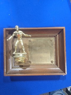 1971 Bruno Sammartino Personally Owned Award Plaque From Estate WWF wrestling