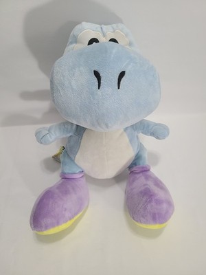  2003 Light Blue Yoshi Plush 18'' Hudson Soft Mario Party NWT