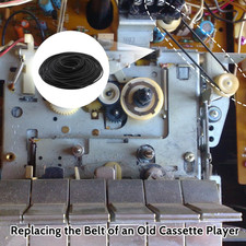 100 Pcs Recorder Rubber Belts Cassette Recorder Repair Maintenance Mix Flat C...