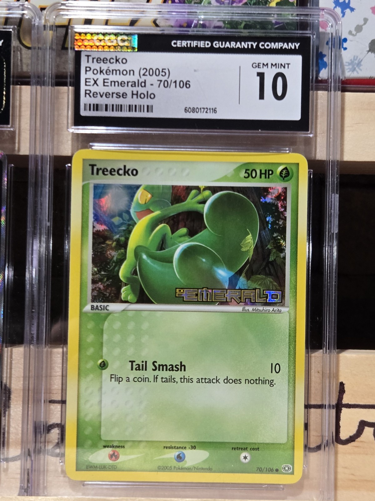Pokemon Treecko EX Emerald Reverse Holo #70 CGC 10 💎