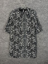 Old Navy Shift Dress Medium Short Sleeve Whimsical Print Bohemian Cottage