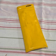 Lamy F&uuml;llfederhalter Tasche Etui gelb Vintage 90er Jahre