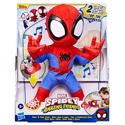 Marvel Spiderman Tanz Krabbelspielzeug Lichter Geräusche interaktiv Plüsch 25 cm 3+