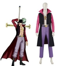 Costumi Cosplay One Piece Mihawk Dracule Halloween Carnevale Abiti Uomo