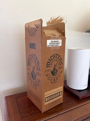 Michter s 25 Year Bourbon Whiskey 2017 Empty Box