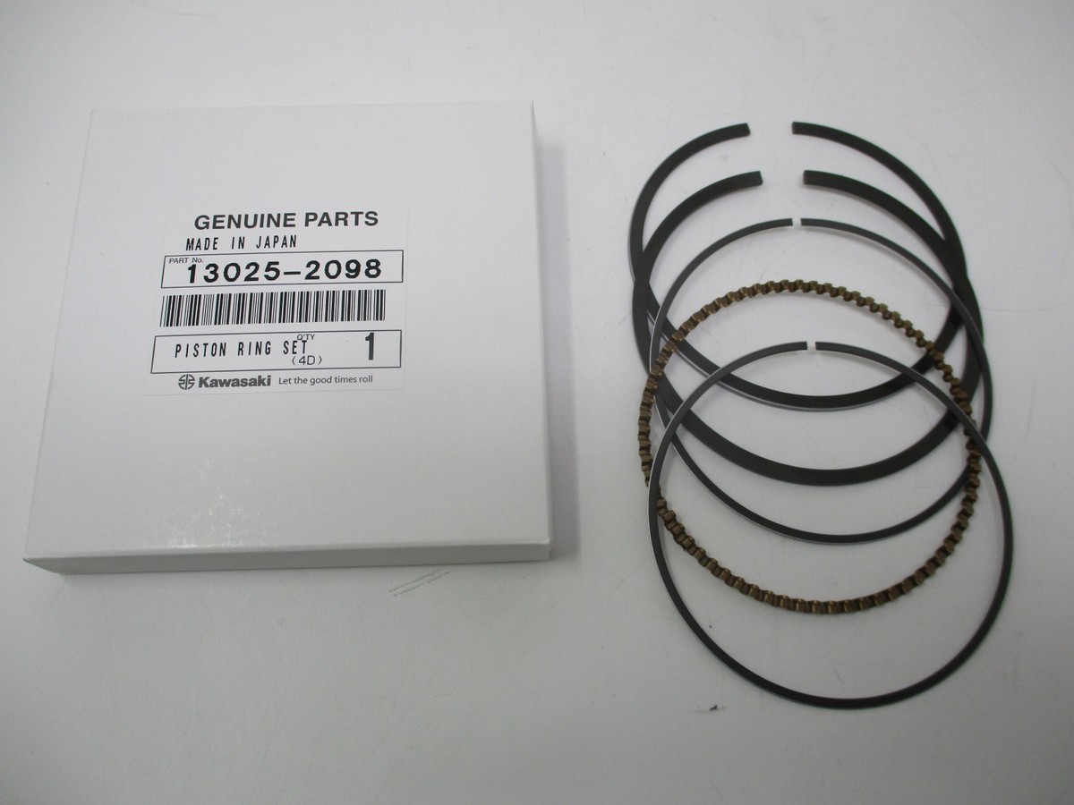 ヨンケイ　リング Genuine Kawasaki 13025-2098 Piston Rings 0.5 OS Oversize FE350D | eBay