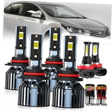 light Bulbs, 9005 High Beam 9006 Low Beam H11 Fog For 2009-2016 Toyota Corolla