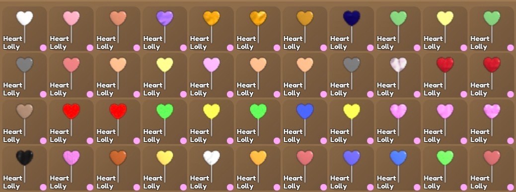 Wild Horse Islands 🌸 Heart Lolly Lollies 🌸 Choose