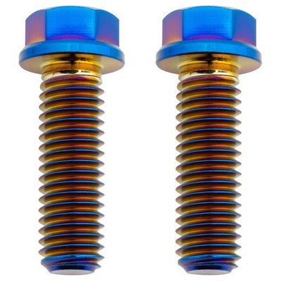 Tusk Titanium Bolt - Burnt Blue - M8 x 25mm 2 Pack - TBM82540