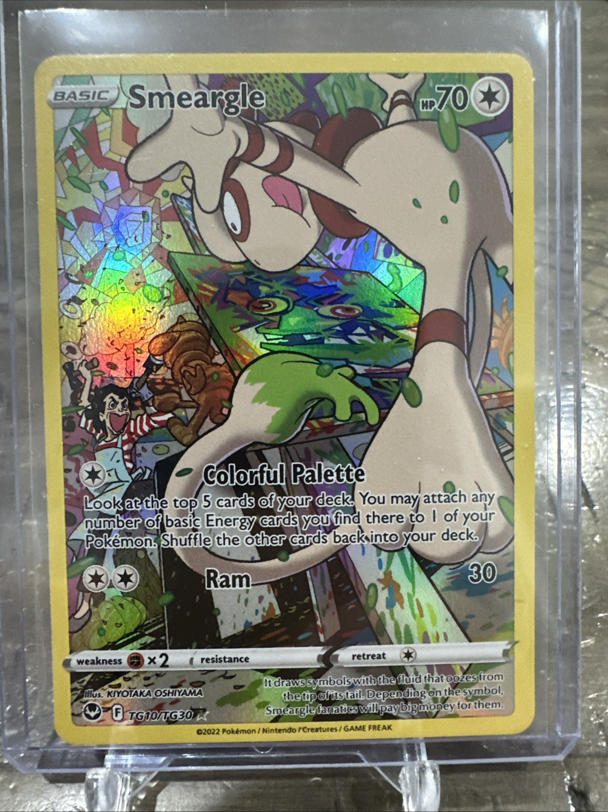 Pokemon TCG Smeargle TG10/TG30 Silver Tempest Trainer Gallery Holo Rare NM BZ