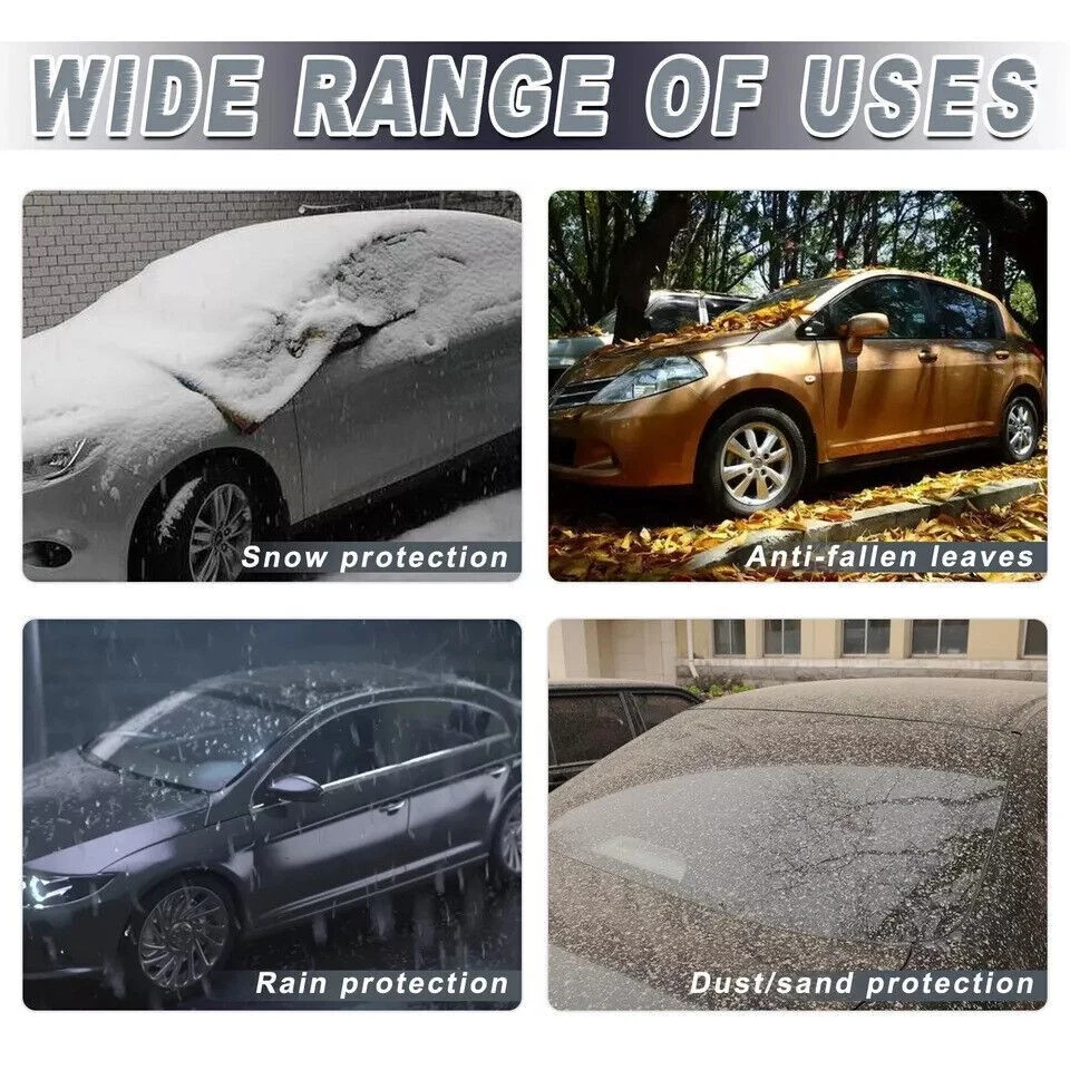 Full Car Cover Outdoor Waterproof Snow Rain Dust UV Protection For Toyota Sedan Foto 2 de 4