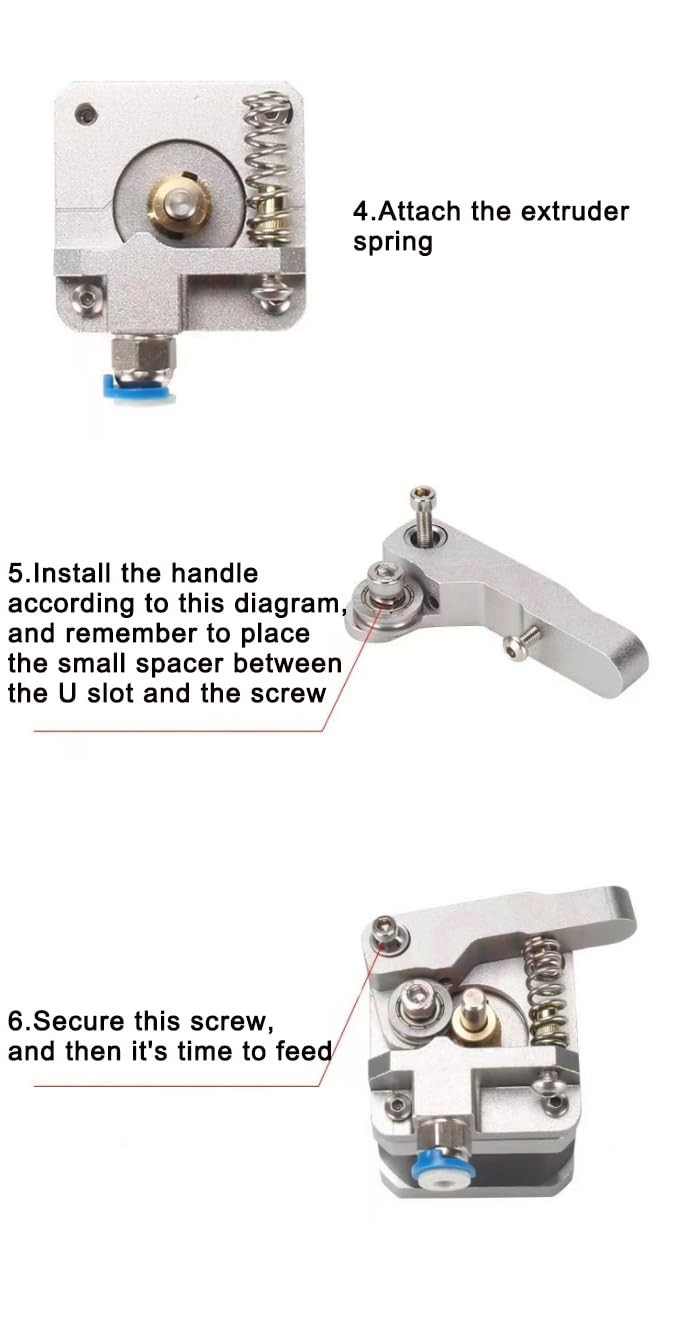 3D Printer Extruder Kit, Upgrade Ender 3, 3 V2 Upgrades Metal... 