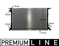 Mahle MotorküHler WasserküHler Premium Line CR 911 000P FüR Audi A7 Sportback A6