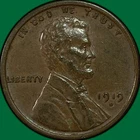 1919-D Lincoln Wheat Cent Almost Uncirculated AU Coin #40295
