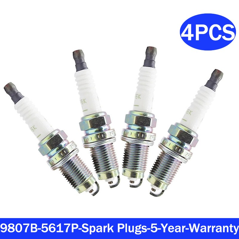 4x New Spark Plugs For Honda ZFR6K-11 9807B-5617P Iridium