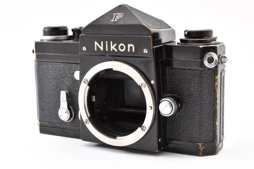 Nikon F Eye Level SLR 35mm Vintage Film Camera Black Body [Tested / Ex+] Japan