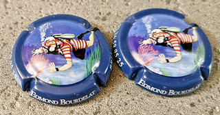 Capsule de champagne : Bourdelat Edmond N°6 Lot de 2 !!!