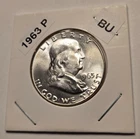 1963-P Franklin Silver Half Dollar BU Condition with Cartwheel and Luster
