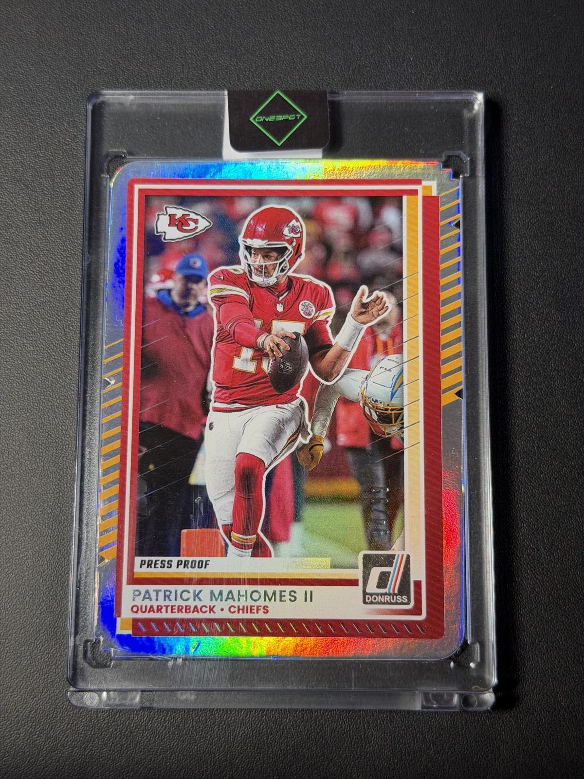 2025 Panini Donruss Patrick Mahomes II #48 Press Proof Silver Die-Cut /99 SP MVP