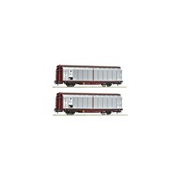 Roco 6600111 2-Piece Set: Sliding Wall Wagons, Db New In Ovp