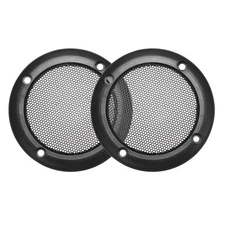 2pcs Speaker Grill Cover 3.5 Inch Mesh Circle Subwoofer Guard Protector Black