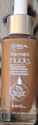 L'Oréal Paris True Match Nude Hyaluronic Tinted Serum 8-10 Deep Profond 30ml