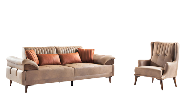 Sitzgruppe Sofagarnitur Wohnlandschaft Polstergarnitur Sofa Couchgarnitur Set 31-image