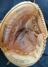 Catchers Mitt Baseball AC6160 12 Inch RHT Snap Toe, Hand Crafted Golden Team  
