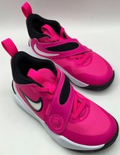 NIKE Team Hustle D 11 Kids DV8994-601 Fierce Pink/White-Black Size 12