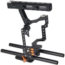 YELANGU C5 Camera Video Cage Kit for Sony GH4/A7, Orange