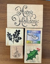 Rubber Stamp Christmas Holidays lot