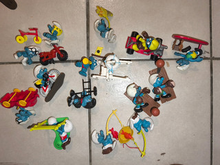 15 super smurfs collection. super smurfs lot 1