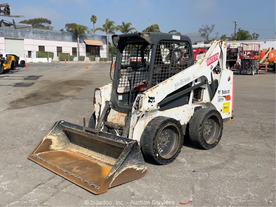 2018 Bobcat S570 Skid Steer Wheel Loader Aux Hydraulics Bucket Diesel bidadoo