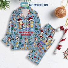 Bluey My Family Is The Best Merry Christmas Pajamas Set