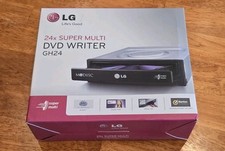 New LG Super-Multi 24x DVD Writer Serial ATA Desktop PC GH24 Black GH24NS95
